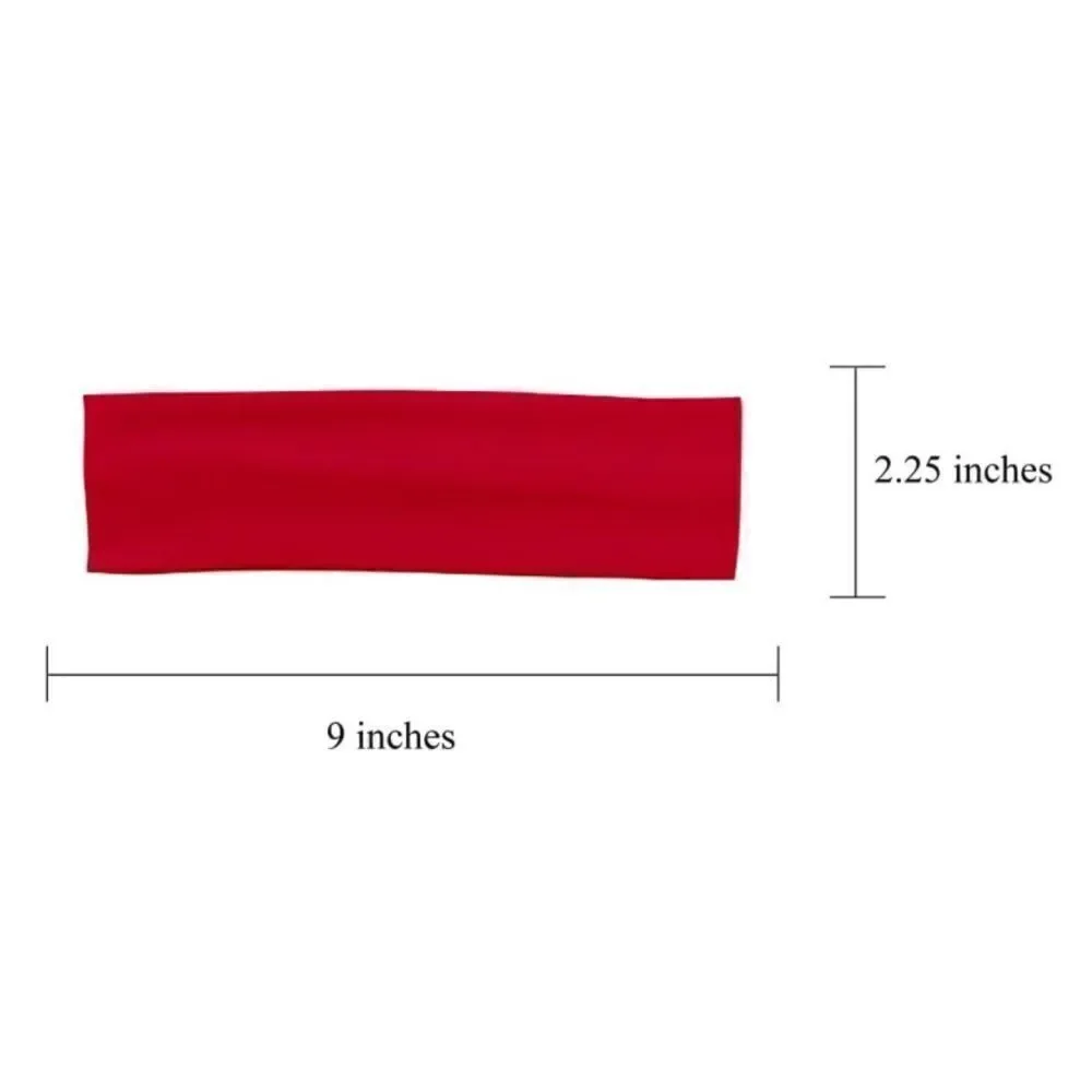 10 pc Headband Set Red